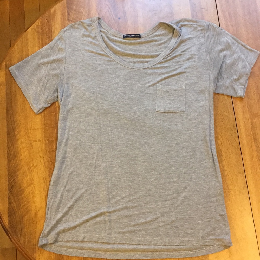 Brandy Melville slouchy grey tee - one size